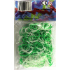 Rainbow Loom Original-gumičky-300ks-zelené-biele Rainbow Loom Original-gumičky-300ks-zelené-biele
