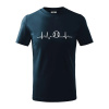 EKG baseball loptička - Tričko detské bavlnené - 134 cm/8 rokov ( Tmavomodrá (takmer čierna) ) EKG baseball loptička - Tričko detské bavlnené - 134 cm/8 rokov ( Tmavomodrá (takmer čierna) )