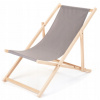 Plážové/záhradné ležadlo s reguláciou drevené SIVÉ VYPR Plážové/záhradné ležadlo s reguláciou drevené SIVÉ VYPR