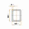 Uzavretý profil 80 x 40 / 4 mm Uzavretý profil 80 x 40 / 4 mm