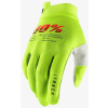 100% Detské rukavice 100% iTRACK Youth Gloves Fluo Yellow Veľkosť: L
