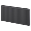 Mexen C22 doskový radiátor 600 x 700 mm, bočné pripojenie, 1157 W, antracit - W422-060-070-66 Mexen C22 doskový radiátor 600 x 700 mm, bočné pripojenie, 1157 W, antracit - W422-060-070-66