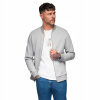 Pánska bomber bunda z piqué úpletu, sivá, moderná Ombre OM-SSZP-0238 V4 M Pánska bomber bunda z piqué úpletu, sivá, moderná Ombre OM-SSZP-0238 V4 M
