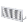 Vents Nalepovacia štvorcová plastová mriežka 170x80mm biela MV 80-1S Vents Nalepovacia štvorcová plastová mriežka 170x80mm biela MV 80-1S