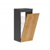 ArtCom Závesná skrinka do kúpeľne s košom MONAKO Grey Oak 811 ArtCom Závesná skrinka do kúpeľne s košom MONAKO Grey Oak 811