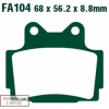 EBC - Brzdové doštičky YAMAHA XJ 600 S DIVERSION (92-97)/ TZR 250 (87)/ FZS 600 FAZER (98-03)/ FZ 600 (87-88) FA104 EBC - Brzdové doštičky YAMAHA XJ 600 S DIVERSION (92-97)/ TZR 250 (87)/ FZS 600 FAZER (98-03)/ FZ 600 (87-88) FA104