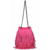 Kožená strapcová kabelka 429 fuchsia Kožená strapcová kabelka 429 fuchsia
