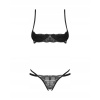Obsessive Dvojdielny otvorený set Nutris čierny M/L Obsessive Dvojdielny otvorený set Nutris čierny M/L