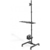 Digitus Pojízdný vozík na PC/monitor DA-90374 1 Displej: (s) 43,2 cm (17) - 81,3 cm (32) černá nastavitelná výška, odkládací místo na klávesnici, naklápěcí, Digitus Pojízdný vozík na PC/monitor DA-90374 1 Displej: (s) 43,2 cm (17) - 81,3 cm (32) černá nastavitelná výška, odkládací místo na klávesnici, naklápěcí,