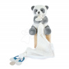 Plyšová panda so šnúrkou na cumlík Panda Dummy Holder Unicef Collection Doudou et Compagnie v darčekovom balení biela 12 cm od 0 mes Plyšová panda so šnúrkou na cumlík Panda Dummy Holder Unicef Collection Doudou et Compagnie v darčekovom balení biela 12 cm od 0 mes