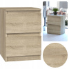 Komoda Micro 2 šuflíky 30x40x30cm nočný stolík dub sonoma Komoda Micro 2 šuflíky 30x40x30cm nočný stolík dub sonoma