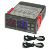 Digitální termostat duální STC-3008, -55 až 120 °C, 12 V DC Digitální termostat duální STC-3008, -55 až 120 °C, 12 V DC