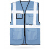Korntex Larisa Reflexná sieťovaná multifunkčná vesta KX146 Sky Blue XXL Korntex Larisa Reflexná sieťovaná multifunkčná vesta KX146 Sky Blue XXL