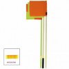 DEMI SPORT Rohová kĺbová zástavka - 170cm - SET Farba - hlavná: Žltá, Farba - doplnková: Oranžová DEMI SPORT Rohová kĺbová zástavka - 170cm - SET Farba - hlavná: Žltá, Farba - doplnková: Oranžová