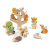 Tender Leaf Toys zvieratká lezúce po strome Stacking Garden Friends v plátenom vrecúšku Tender Leaf Toys zvieratká lezúce po strome Stacking Garden Friends v plátenom vrecúšku
