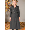 Z6674 DEWBERRY WOMEN'S TRENCH COAT-STRAIGHT BLACK šedá L dewberry 2465430608154 Z6674 DEWBERRY WOMEN'S TRENCH COAT-STRAIGHT BLACK šedá L dewberry 2465430608154