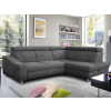 Rohová sedacia súprava Brico, stredne šedá látka, pravý roh Rohová sedacia súprava Brico, stredne šedá látka, pravý roh