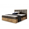 Wilsondo Čalúnená boxspring manželská posteľ WOOD 1 s úložným priestorom - hnedá Paros Rozmer: 140x200 Wilsondo Čalúnená boxspring manželská posteľ WOOD 1 s úložným priestorom - hnedá Paros Rozmer: 140x200