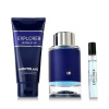 Montblanc Explorer Ultra Blue EDP 100 ml + EDP 7,5 ml + sprchový gél 100 ml darčeková sada Montblanc Explorer Ultra Blue EDP 100 ml + EDP 7,5 ml + sprchový gél 100 ml darčeková sada