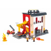Drevená požiarna stanica 2 poschodová Fire Station BRIO so šmykľavkou a hasičské autíčko so zvukom a svetlom od 3 rokov BRIO8331 Drevená požiarna stanica 2 poschodová Fire Station BRIO so šmykľavkou a hasičské autíčko so zvukom a svetlom od 3 rokov BRIO8331