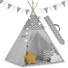 Nukido Teepee stan so svetielkami sivý Nukido Teepee stan so svetielkami sivý