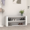 zahrada-XL Regál na topánky biely 100x35x45 cm spracované drevo 816904 zahrada-XL Regál na topánky biely 100x35x45 cm spracované drevo 816904