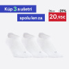 DECATHLON Športové ponožky RS 500 nízke 3 páry biele 47-50 DECATHLON Športové ponožky RS 500 nízke 3 páry biele 47-50