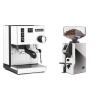 Rancilio Silvia BC, white + Eureka Mignon Specialita Compatto, CR chrome Rancilio Silvia BC, white + Eureka Mignon Specialita Compatto, CR chrome