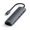 Satechi USB-C Slim Multiport adaptér with Ethernet - Space Gray Aluminium ST-UCSMA3M Satechi USB-C Slim Multiport adaptér with Ethernet - Space Gray Aluminium ST-UCSMA3M