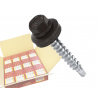 Klimas Wkret-Met RAL 8019 4,8x35mm - 1 Kartón (12x250ks) - Skrutky farmárske strešné farba: šedohnedá Klimas Wkret-Met RAL 8019 4,8x35mm - 1 Kartón (12x250ks) - Skrutky farmárske strešné farba: šedohnedá