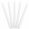 PartyDeco Sviečka kónická biela matná 24 cm, 10 ks PartyDeco Sviečka kónická biela matná 24 cm, 10 ks