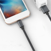 Extra odolná Lightning iPhone rýchlonabíjačka a dátový USB kábel 1 m - Sivá Extra odolná Lightning iPhone rýchlonabíjačka a dátový USB kábel 1 m - Sivá