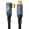 PremiumCord USB4™ Version2.0 80Gbps 16K@60Hz 240W Thunderbolt 3 a 4 kabel zahnutý 1,2m PremiumCord USB4™ Version2.0 80Gbps 16K@60Hz 240W Thunderbolt 3 a 4 kabel zahnutý 1,2m