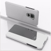 Knižkové puzdro Electroplating Mirror na Xiaomi Redmi Note 9 - Strieborná Knižkové puzdro Electroplating Mirror na Xiaomi Redmi Note 9 - Strieborná