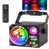 LED EFEKT OSVETLENIE DISCO SVETLO NA PÁRTY LASER GUĽA RGB + UV 4V1 4W LED EFEKT OSVETLENIE DISCO SVETLO NA PÁRTY LASER GUĽA RGB + UV 4V1 4W