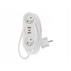 Predlžovací Kábel do zásuvky Emos 1,4 m, 2 ks zásuviek, biely Predlžovací Kábel do zásuvky Emos 1,4 m, 2 ks zásuviek, biely