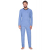 Pánské pyžamo 592 light blue plus - XXL Pánské pyžamo 592 light blue plus - XXL