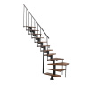 Minka STAIRS Lomené modulové schodisko Comfort Top Turn orech/čierna, 312 cm Minka STAIRS Lomené modulové schodisko Comfort Top Turn orech/čierna, 312 cm