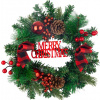 Dekorácia MagicHome Vianoce, veniec, priemer 25 cm Dekorácia MagicHome Vianoce, veniec, priemer 25 cm