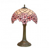 Tiffany stolná lampa Pink Garden218 - Huizhou Oufu v.48xš.30, sklo/kov, 40W Tiffany stolná lampa Pink Garden218 - Huizhou Oufu v.48xš.30, sklo/kov, 40W