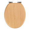 WC sedadlo s jednoduchým zatváraním Wenko Beech Nature, 43 x 37 cm WC sedadlo s jednoduchým zatváraním Wenko Beech Nature, 43 x 37 cm