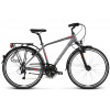 KROSS Trekingový bicykel Trans 4.0 Pánsky Grafitovo-červeno-strieborný matný 28