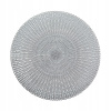 Zeller Okrúhle strieborné plastové prestieranie priemer 41 cm Zeller Okrúhle strieborné plastové prestieranie priemer 41 cm
