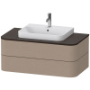 DURAVIT Happy D.2 Plus závesná skrinka pod umývadlo pod dosku, 2 zásuvky, 1000 x 550 x 408 mm, plátno, HP497107575 DURAVIT Happy D.2 Plus závesná skrinka pod umývadlo pod dosku, 2 zásuvky, 1000 x 550 x 408 mm, plátno, HP497107575