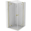 Mexen Mist-H L Duo, 2-krídlový sprchový kút 110 x 110 cm, číre sklo, zlatý lesklý profil, 8A5L-110L-110P-50-00 Mexen Mist-H L Duo, 2-krídlový sprchový kút 110 x 110 cm, číre sklo, zlatý lesklý profil, 8A5L-110L-110P-50-00