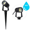 NEDES LGL411 Záhradné zemné zapichovacie svietidlo LED, 3W, 2800K, 160lm, IP67, čierna NEDES LGL411 Záhradné zemné zapichovacie svietidlo LED, 3W, 2800K, 160lm, IP67, čierna