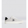 LUAN PRO Smoke White Suede Black Logo Sneaker LUAN PRO Smoke White Suede Black Logo Sneaker