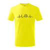 EKG baseball loptička - Tričko detské bavlnené - 146 cm/10 rokov ( Citrónová ) EKG baseball loptička - Tričko detské bavlnené - 146 cm/10 rokov ( Citrónová )