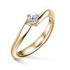 Freya | Zásnubný prsteň so stredovým diamantom 0.145ct, žlté zlato 49