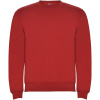 Clasica unisex sveter s výstrihom crewneck, červená, L Clasica unisex sveter s výstrihom crewneck, červená, L